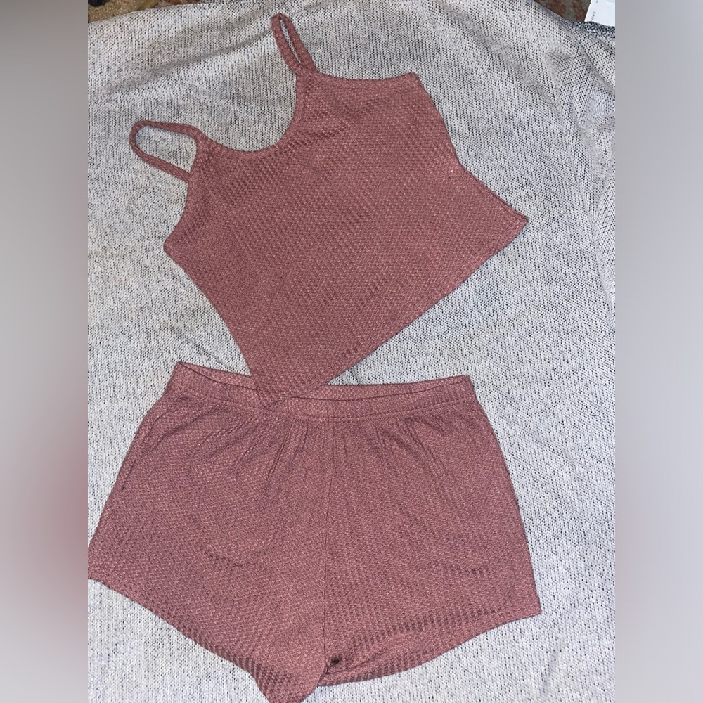 Waffle Knit Sleepwear Set